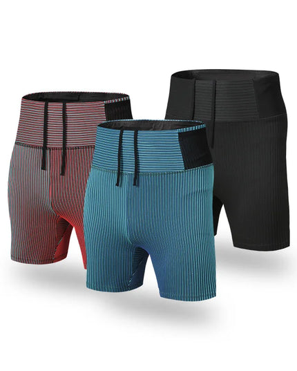 Men And Women's Quick-Dry Compression Running Shorts with Inner Liner and Mesh Waist Pocket
