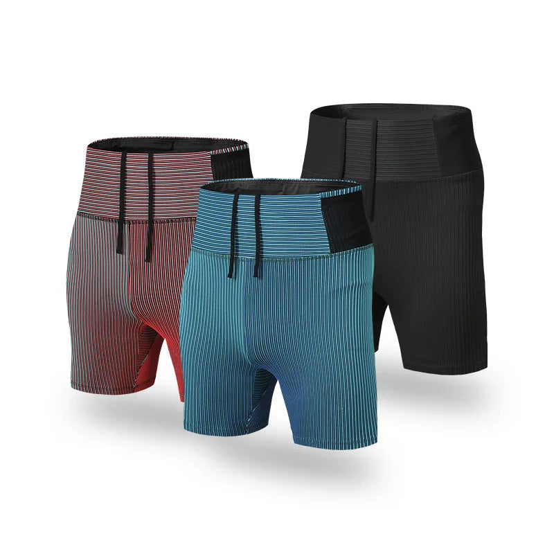 Men And Women's Quick-Dry Compression Running Shorts with Inner Liner and Mesh Waist Pocket