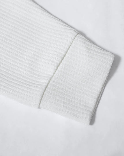 Men's Retro Striped Polo Sweater