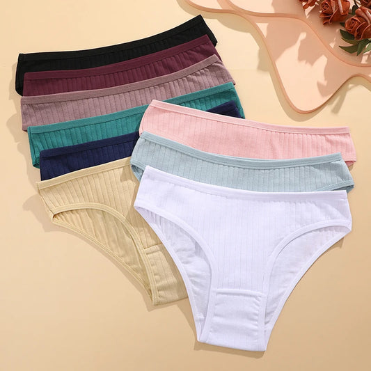 FINETOO 10-Pack Women's Cotton Breathable Underwear – Comfortable & Soft Cotton Panties for Women