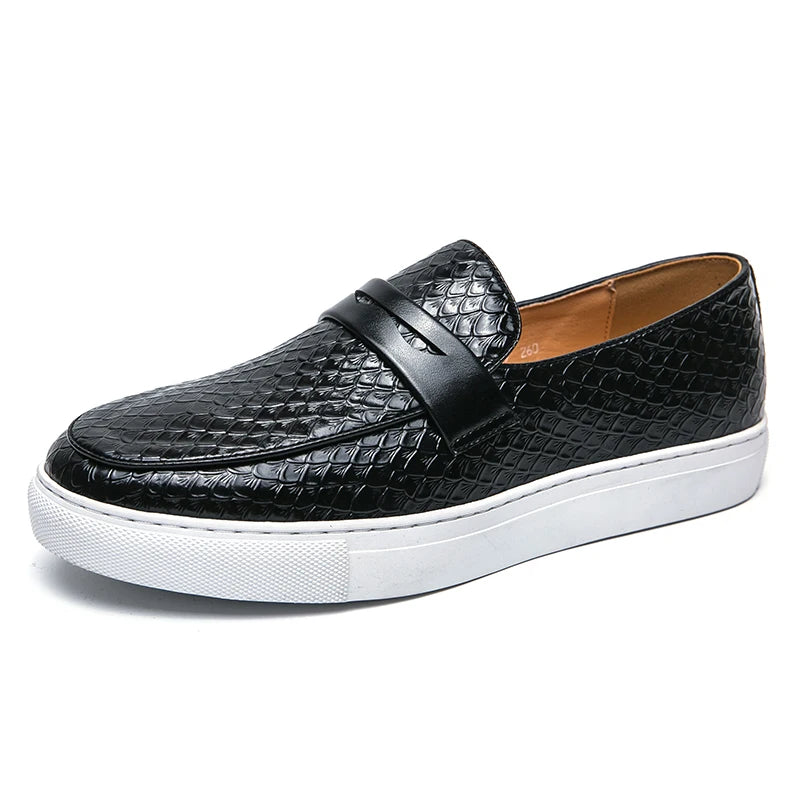 Men's Authentic Leather Dress Loafers