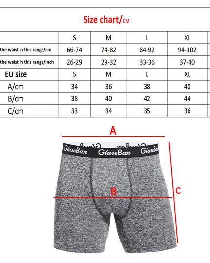 4-Piece Set of Mid-Length Men’s Boxer Shorts