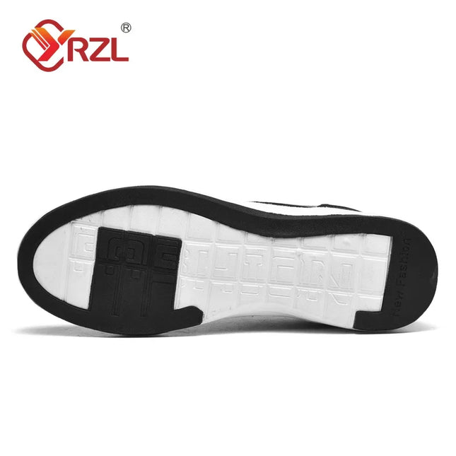 Men's Faux Leather Sneakers - Non-Slip Design - Various Colors