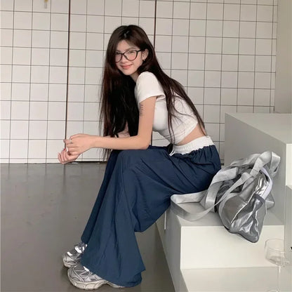 Women's Wide Leg Elastic Waist Sweatpants