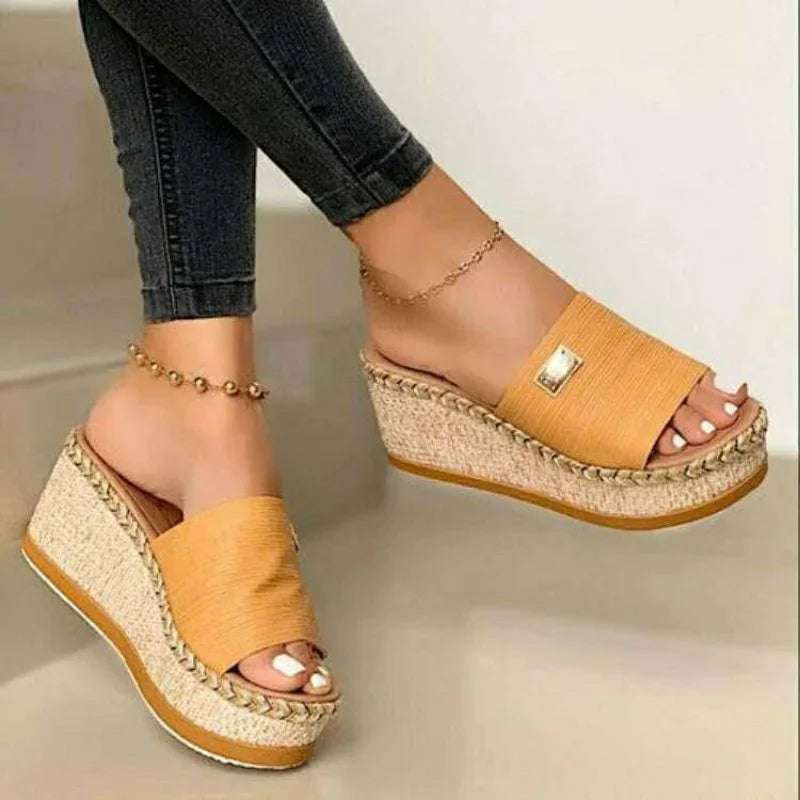 Women's Wedge Sandals with Platform Heels
