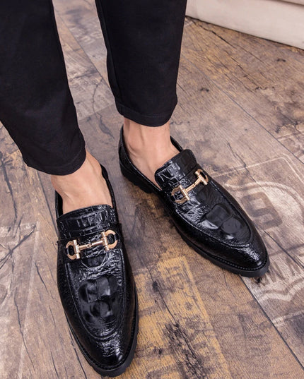 Elegant Men's Faux Leather Dress Shoes