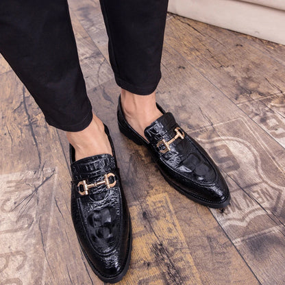 Elegant Men's Faux Leather Dress Shoes