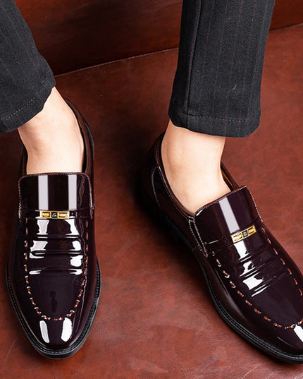 Faux Leather Men’s Slip-On Shoes – Comfortable & Stylish Men’s Dress Shoes