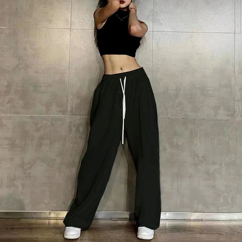Women's Loose Fit Sweatpants with Drawstring & Elastic Waist