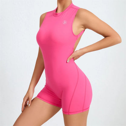 Women's Backless Athletic Jumpsuit – Comfortable, Breathable Sportswear for Women