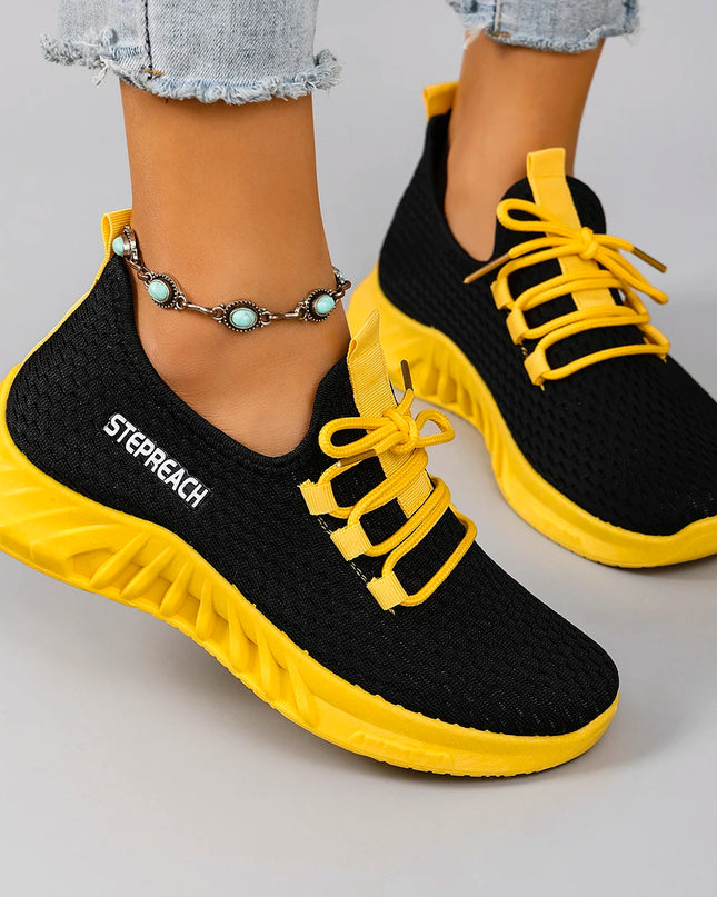 Women's Breathable Mesh Flat Sneakers