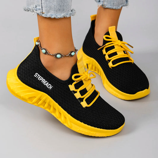 Women's Breathable Mesh Flat Sneakers