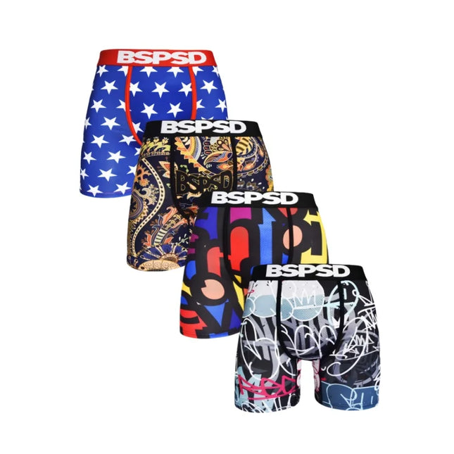 BPSD 5-Pack Men's Breathable Boxer Briefs Underwear