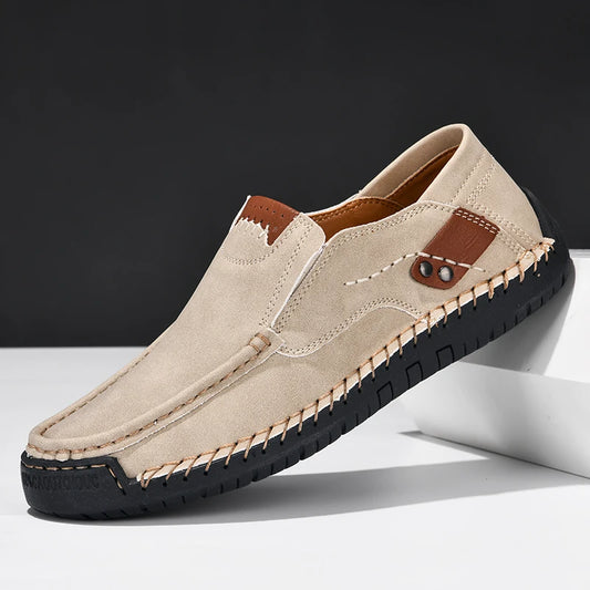 Men's Casual Slip-On Faux Leather Shoes 