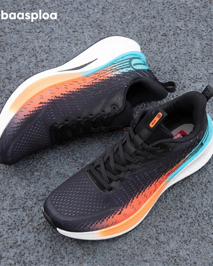 Baasploa Men's Running Shoes - Lightweight Mesh Sneakers with Carbon Plate for Enhanced Performance