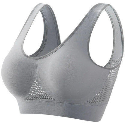 Women's Breathable Sports Bra with Soft Push-Up Support