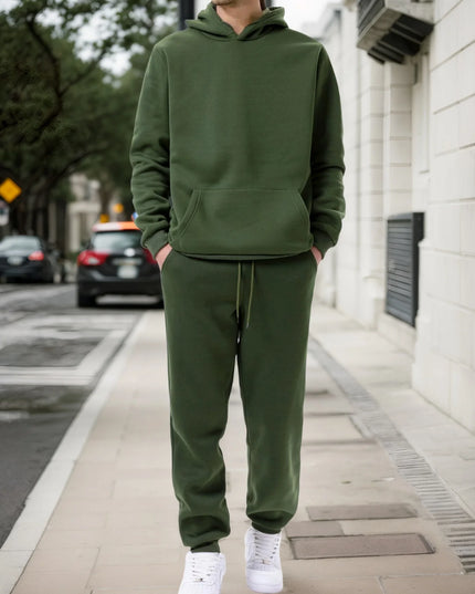 Men's Two-Piece Hoodie and Drawstring Jogger Set
