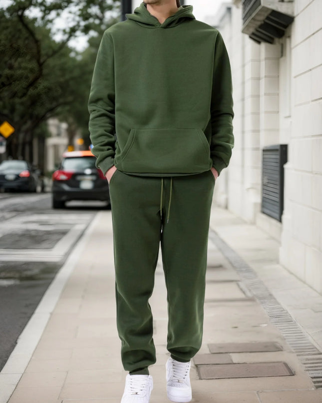 Men's Two-Piece Hoodie and Drawstring Jogger Set