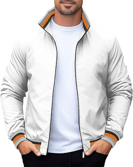Men's Stand Collar Coat – Lightweight & Waterproof