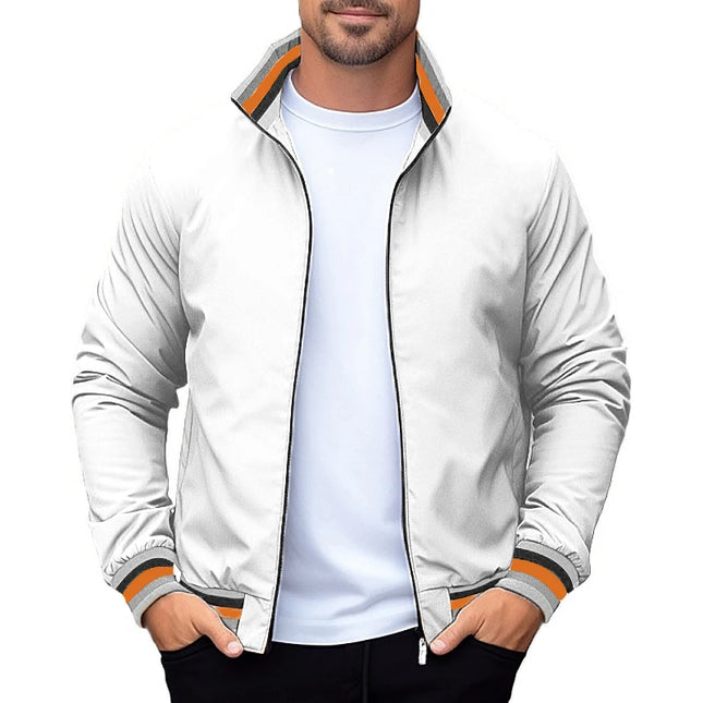 Men's Stand Collar Coat – Lightweight & Waterproof