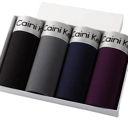 4-Pack Men's Antibacterial Soft Briefs - Various Color Combinations