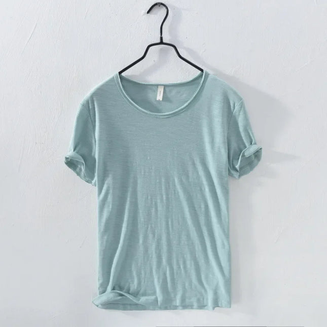 Men's Lightweight Cotton Slim-Fit T-Shirt - Breathable and Comfortable Tee