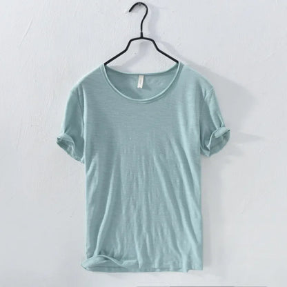 Men's Lightweight Cotton Slim-Fit T-Shirt - Breathable and Comfortable Tee