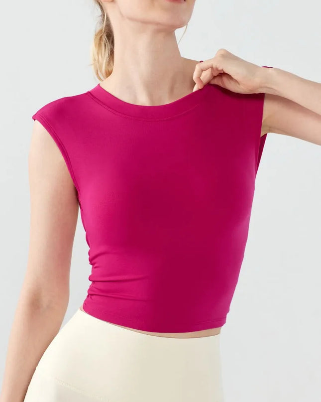 Women's Breathable Push-Up Sports Crop Top