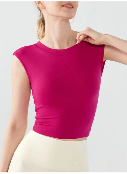 Women's Breathable Push-Up Sports Crop Top