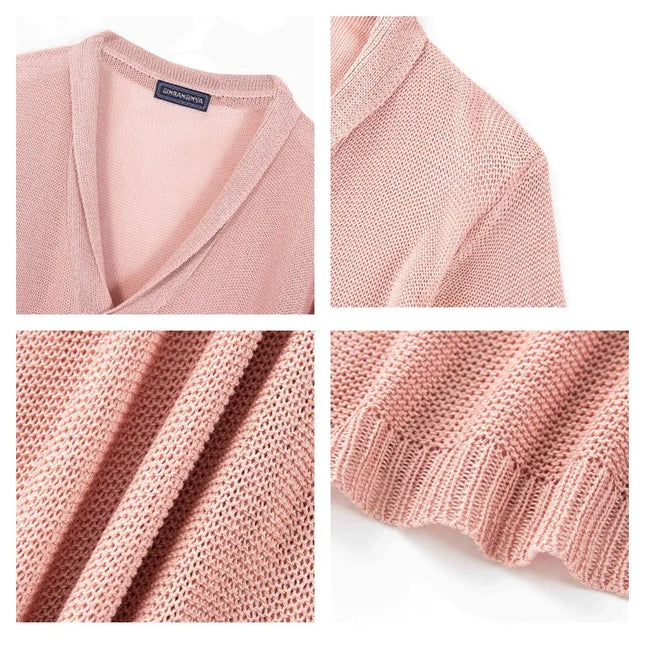 Men's Knitted Short Sleeve Shirt with Mesh Design