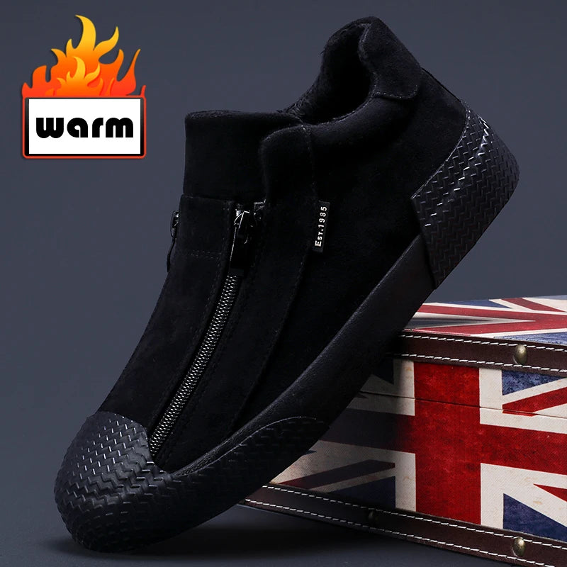 Men's High-Top Canvas Sneakers | Casual & Comfortable Footwear for Men