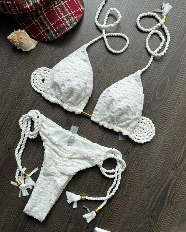 Women's 2-Piece Tassel Strap Bikini Set