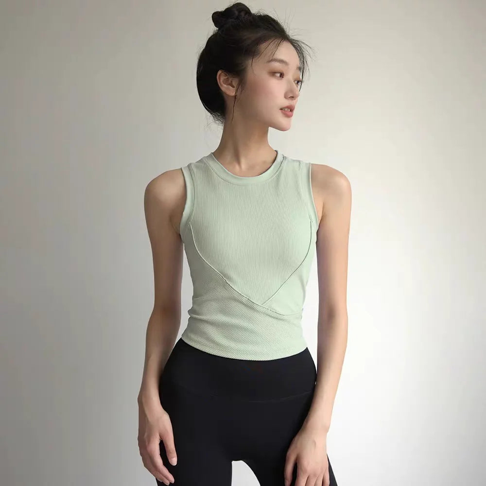 Women's High-Support Padded Push-Up Sports Vest