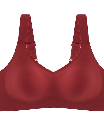 Comfort Padded Seamless Bra for Women - Soft Support with Wide Shoulder Straps