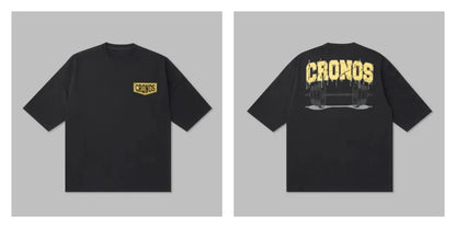 Cronos Men's Loose Fit Oversized Cotton T-Shirt