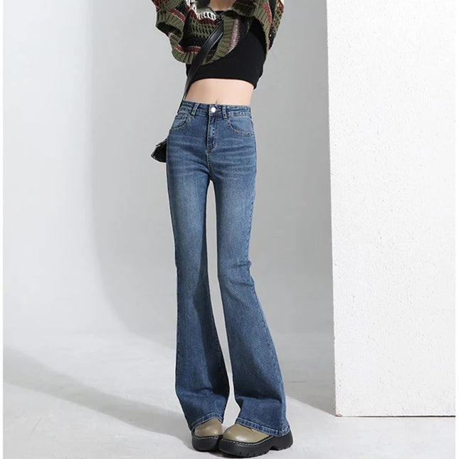 Women's Slim Fit High Waist Flared Jeans