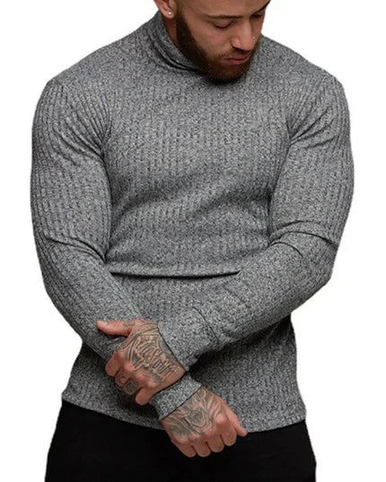 Men's Slim Fit Turtleneck Sweater – Thin Knit, Lightweight Men's Sweater