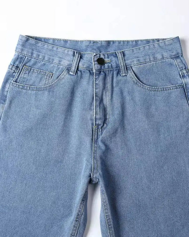 Casual Men's Straight Fit Stretch Denim Jeans