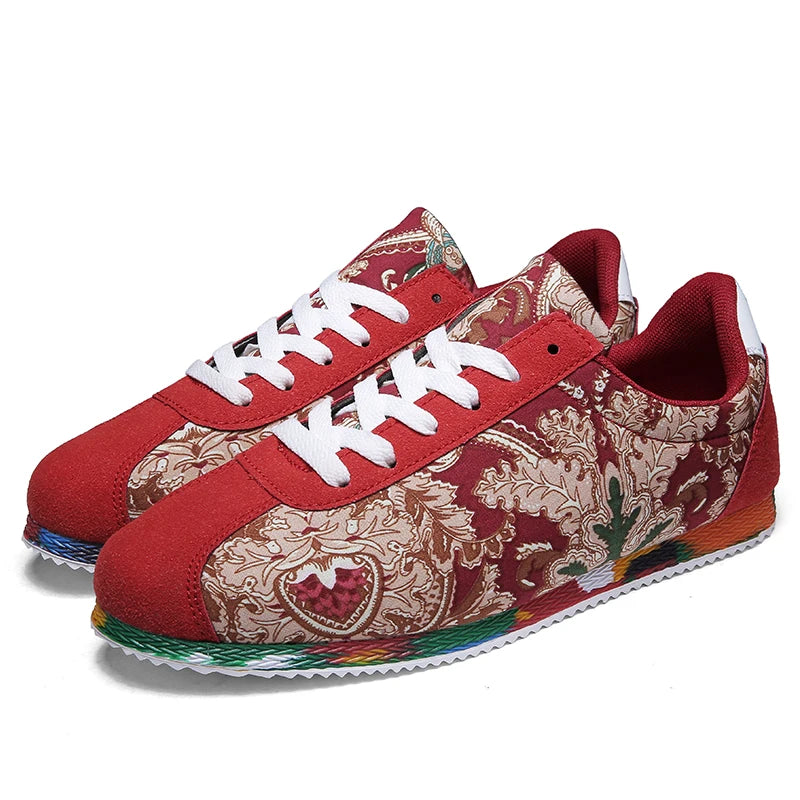 Men's Casual Canvas Lace-Up Sneakers – Comfortable & Stylish Footwear