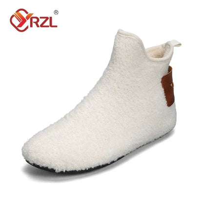 Men's Cotton High Top Shoes - Warm, Lightweight Slip-On Sneakers for Men