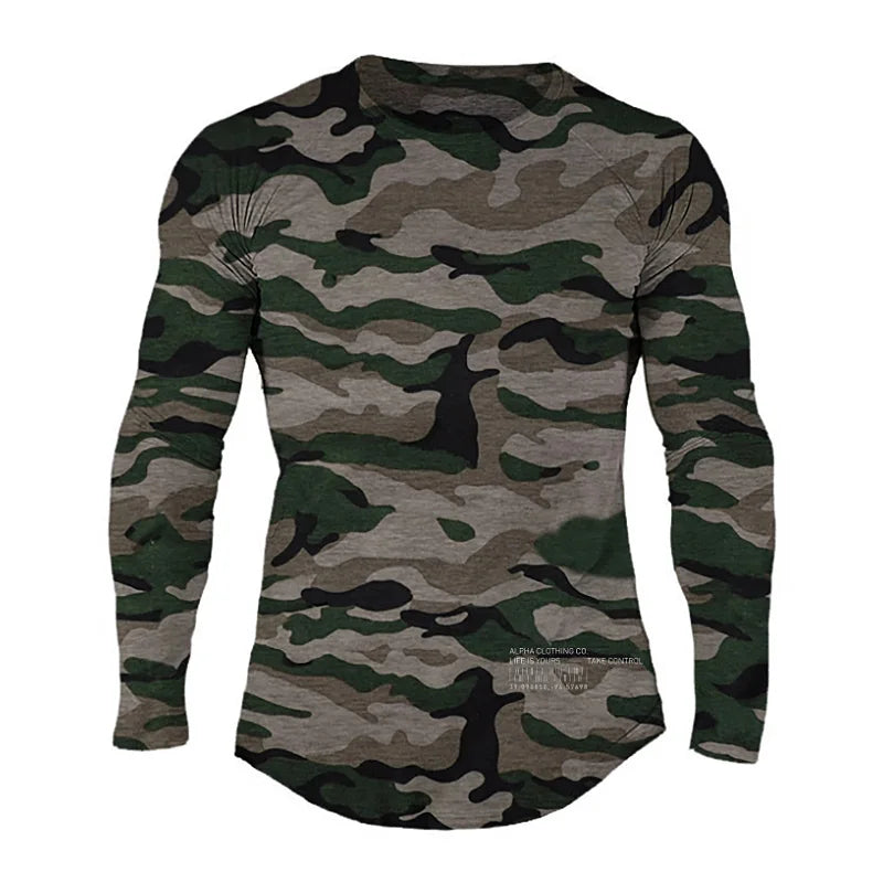 Men's Alph Fitness Cotton Casual Long Sleeve Sweater