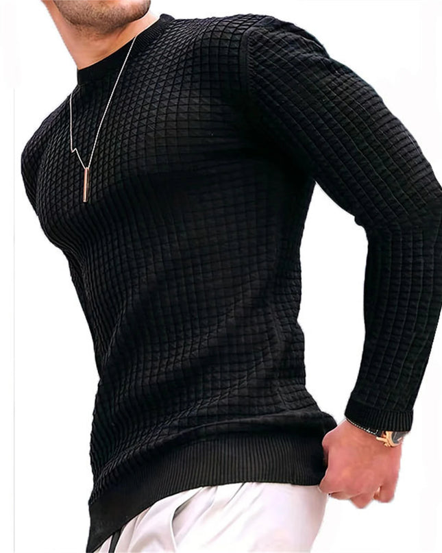 Men’s Casual-Fit Plaid Sweater