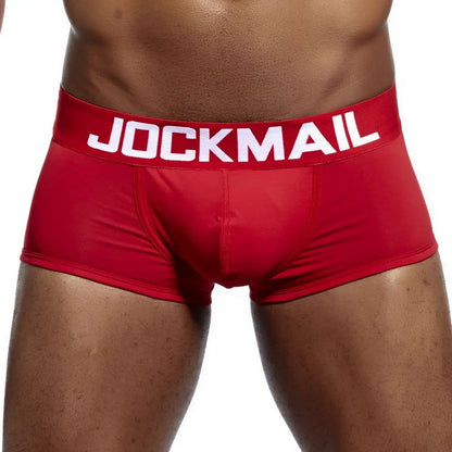 JOCKMAIL 6Pcs/Lot  Man  Boxershorts Cotton Men Boxers Male Breathable Underwear Men’s Panties Soft Boxer Briefs