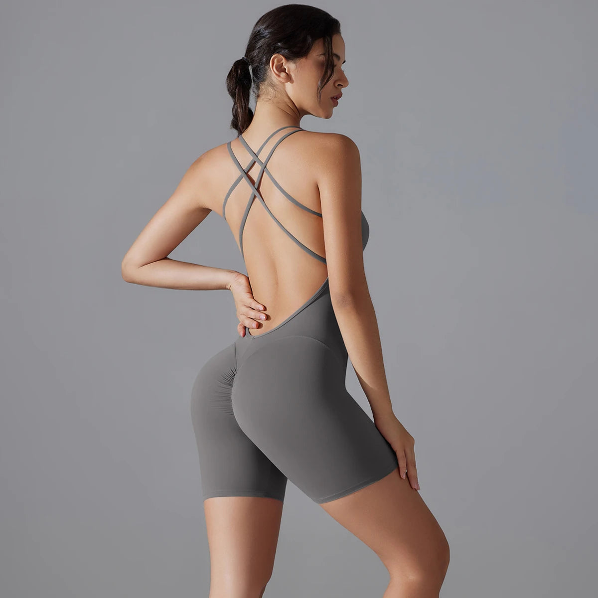 Seamless Soft One-Piece Women's Fitness Bodysuit - Various Colors