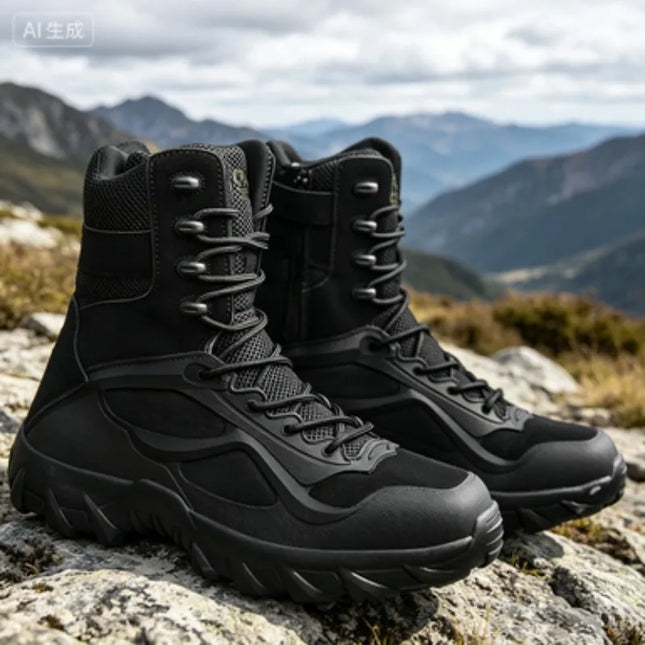 Men's Tactical Boots - Lightweight, Outdoor, Non-Slip Shoes
