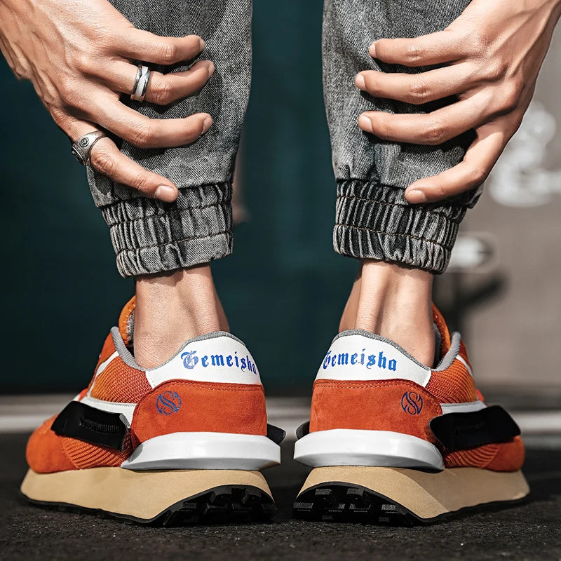 Men’s Breathable Lace-Up Sneakers – Comfortable & Stylish Athletic Shoes for Men