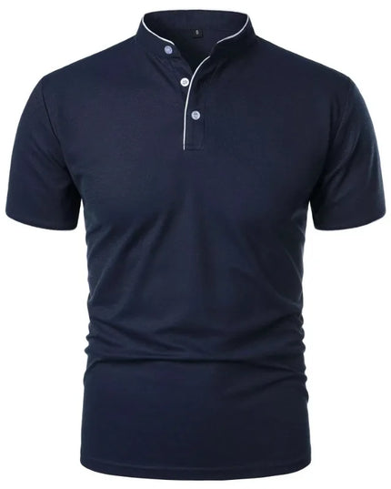 Men's Breathable Half-Button T-Shirt