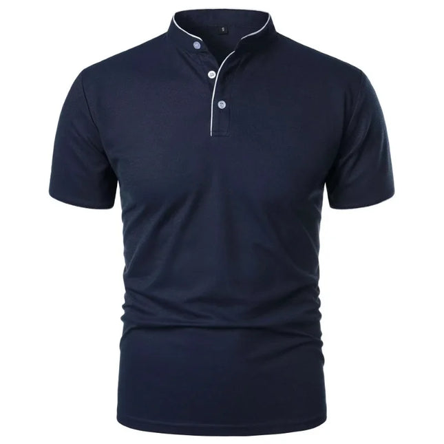 Men's Breathable Half-Button T-Shirt