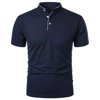 Men's Breathable Half-Button T-Shirt