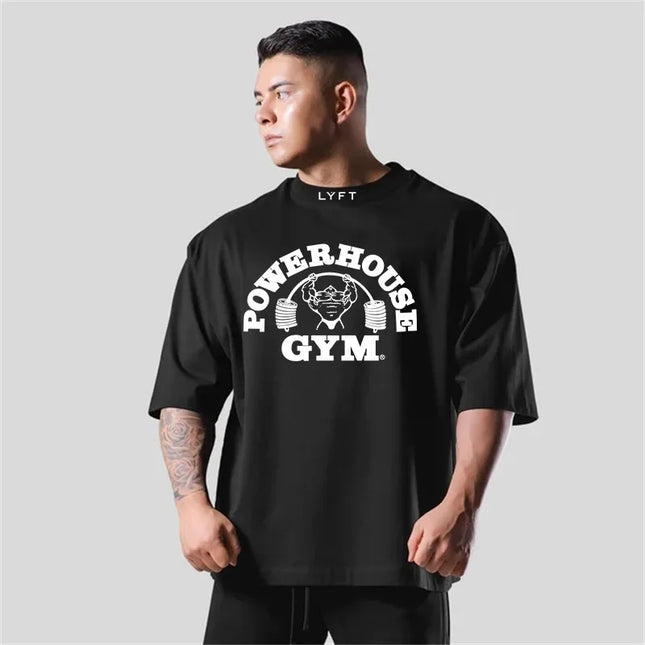 Power Gym Cotton Sports T-Shirt for Men – Loose Fit